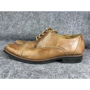 Sandro Moscoloni Dress Shoes Mens Size 10.5 Brown Leather Cap Toe Oxford 17305
